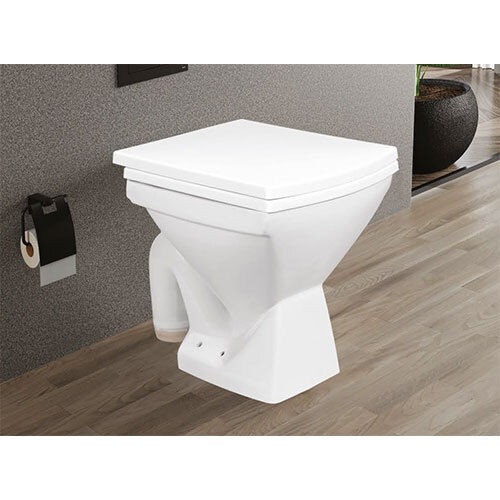 Square Ewc S Type Water Closet - Color: White