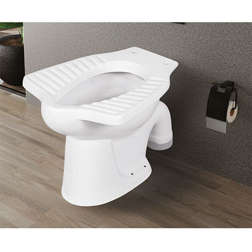 Anglo Indian S Trap Water Closet - Color: White