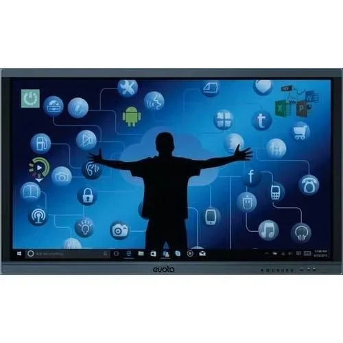 Evota 75 Inch Android 13 Smart Board - Color: Black