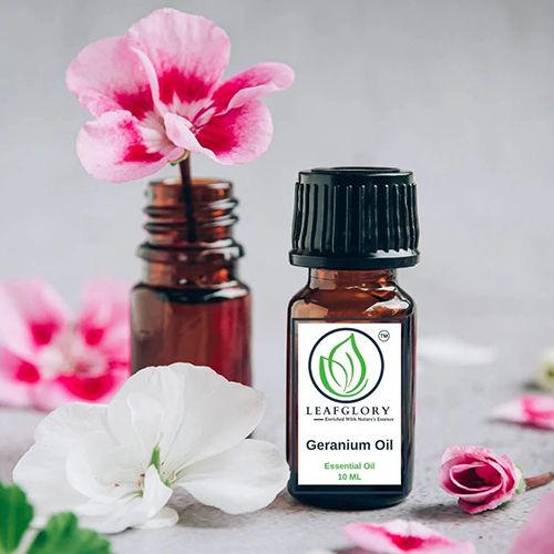 Geranium Oil - 80-99% Pure Herbal Extract , Luxurious Aroma for Aromatherapy and Massage