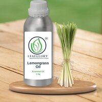 Lemongrass Oil - 100% Pure Essential Oil, 1 Litre Liquid | Lemony, Grassy Fragrance, Provides Pain Relief