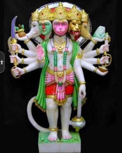 Panchmukhi Hanuman Marble Statue