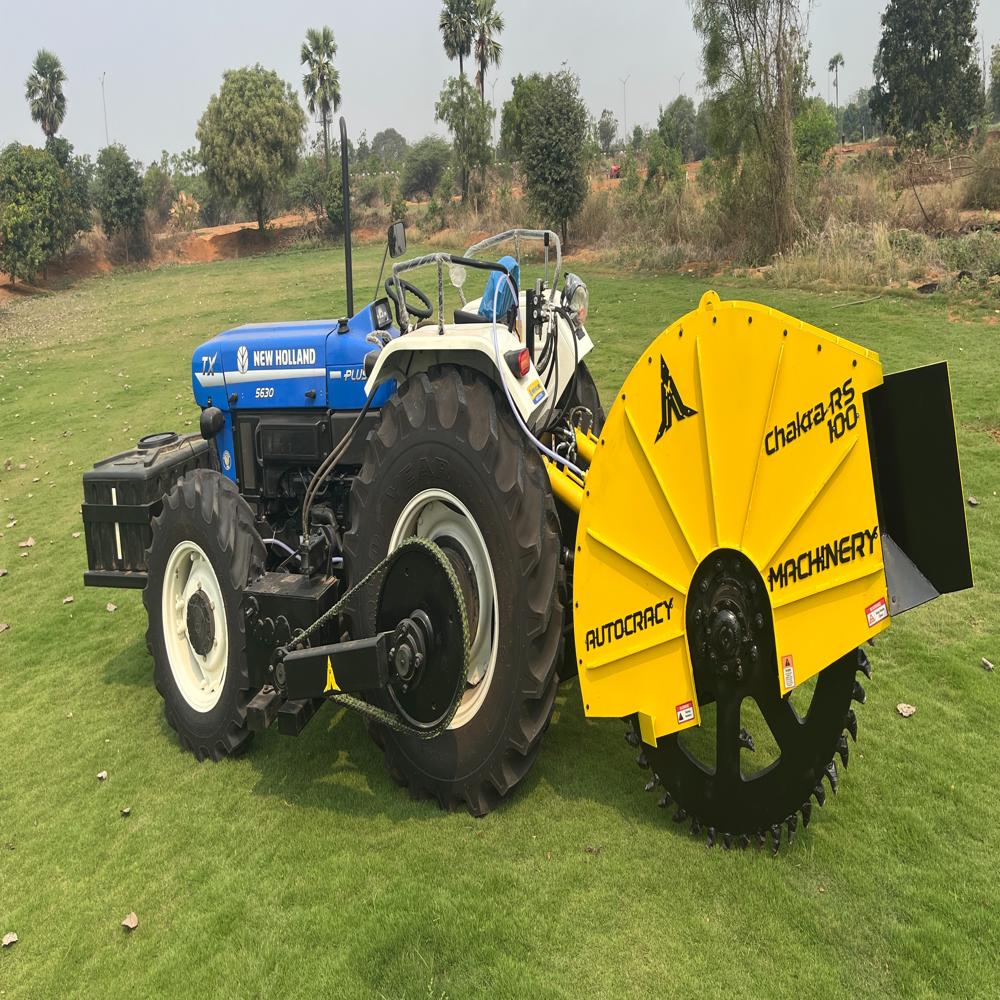 Road Cutting/Concrete Cutting Machine - Chakra Rs100 - Color: Yellow Black