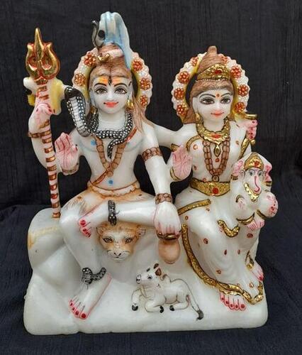 Marble Shiv Parivar Moorti