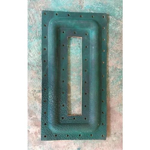 GREEN Rectangular Leather Diaphragm