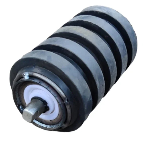 Black Mild Steel Idler Roller