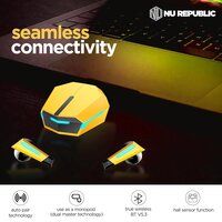 Nu Republic Transform-X Earphone, Earbuds Bluetooth Wireless with X-Bass, ENC Technology