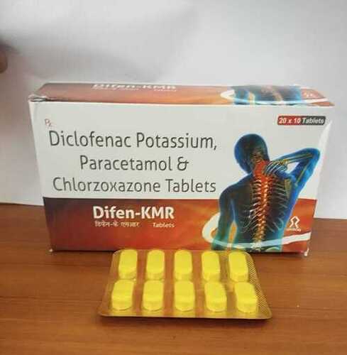 Paracetamol+Diclofenac Potassium+Chlorzoxazone tablet