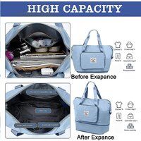 FOLDABLE TRAVEL POCKET DUFFLE BAG (WITH POCKET )