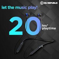 Nu Republic Jive J2 Bluetooth Headset with Upto 20 hrs Playtime, X-Bass Technology