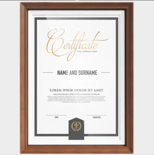 4x6 5x7 6x8 8x10 8x12 12x16 Brown Synthetic Wood Photo Frame Certificate Picture Frames