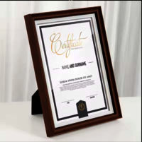 4x6 5x7 6x8 8x10 8x12 12x16 Brown Synthetic Wood Photo frame Certificate picture frames