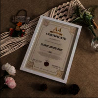 Custom Premium A4 Certificate Photo Frame Diploma Frame for Horizontal and Vertical