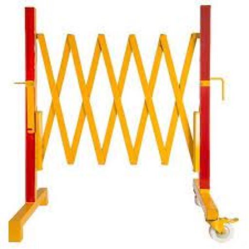 Metal Expandable Barrier Yellow 5 Feet High