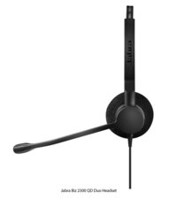 Jabra Biz 2300 QD Duo Headset, Black