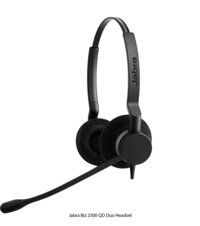 Jabra Biz 2300 QD Duo Headset, Black