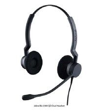 Jabra Biz 2300 QD Duo Headset, Black