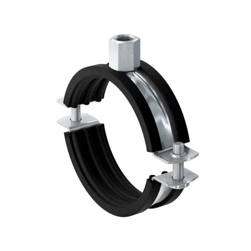 Rubber Pipe Clamps - Color: Silver