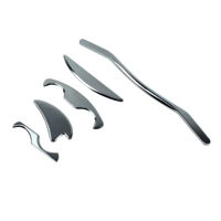 Biotronix SS 304 IASTM GuaSha Scraping Massage Tools,5 Pc Soft Tissue Mobilization PhysicalTherapy