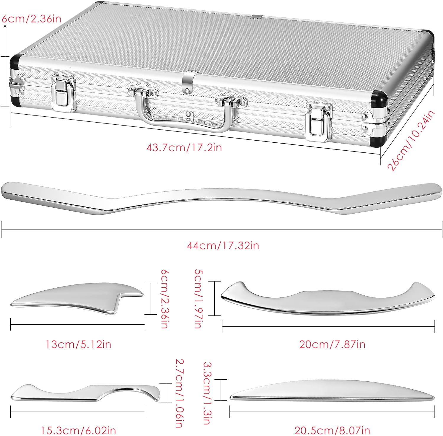 Stainless Steel Gua Sha Scraping Massage Tool IASTM Tools Help Relieve Sore Muscles