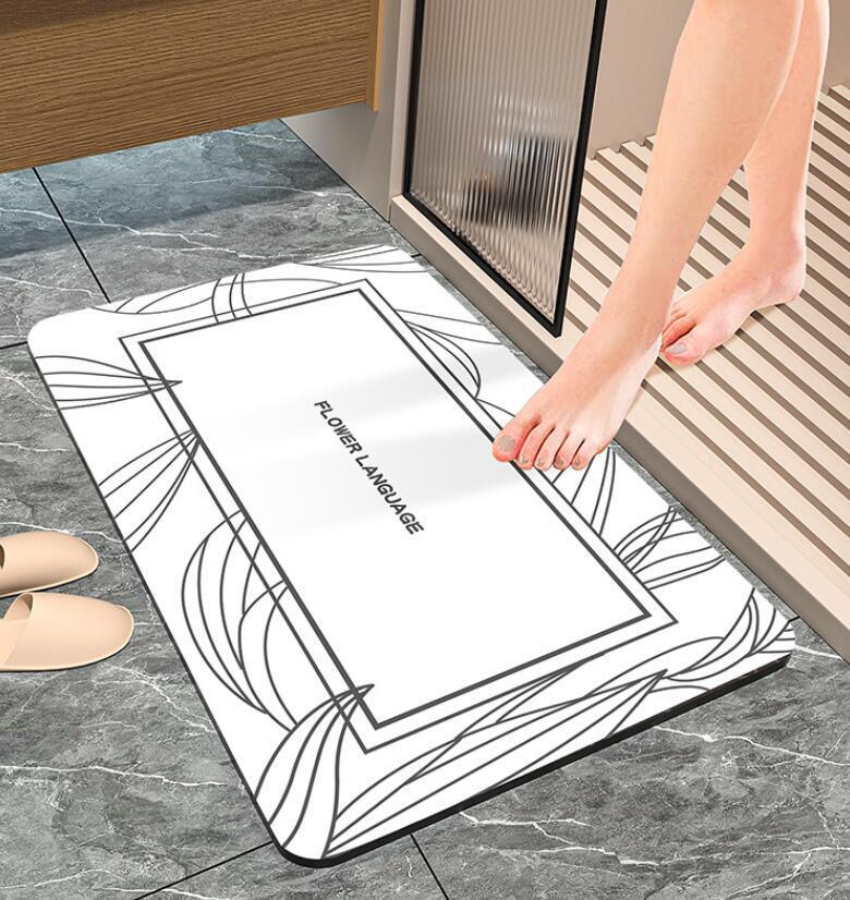 Factory Hot Sale Customized Anti-Slip Quick-Dry Diatom Mud Bath Mat
