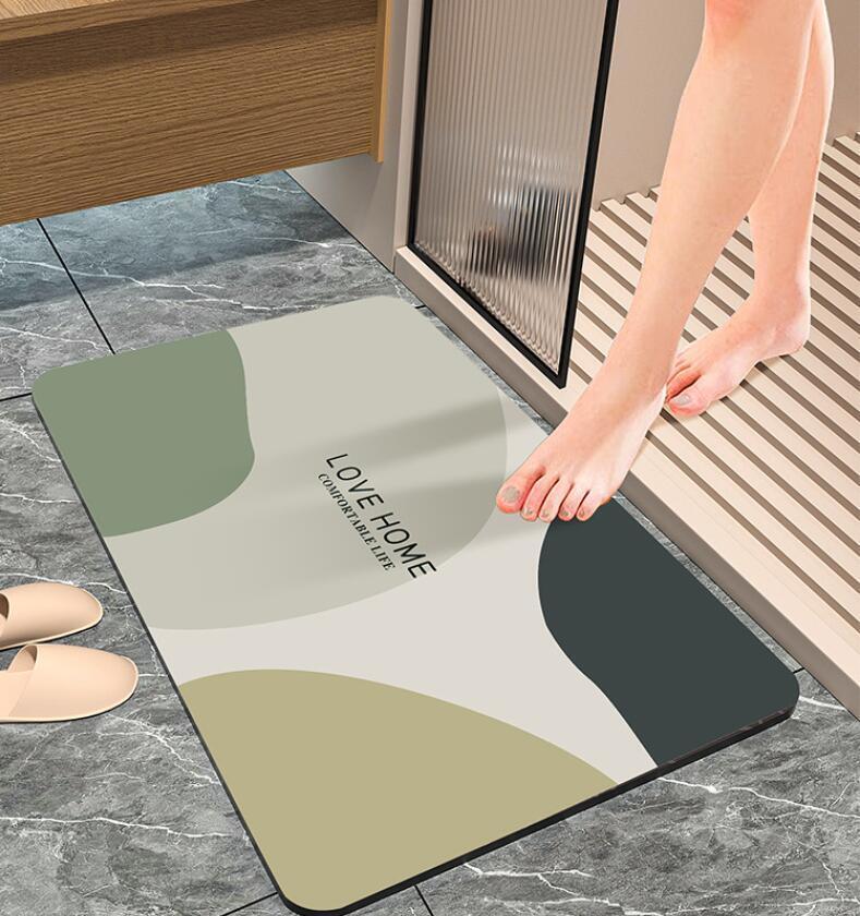 Factory Hot Sale Customized Anti-Slip Quick-Dry Diatom Mud Bath Mat
