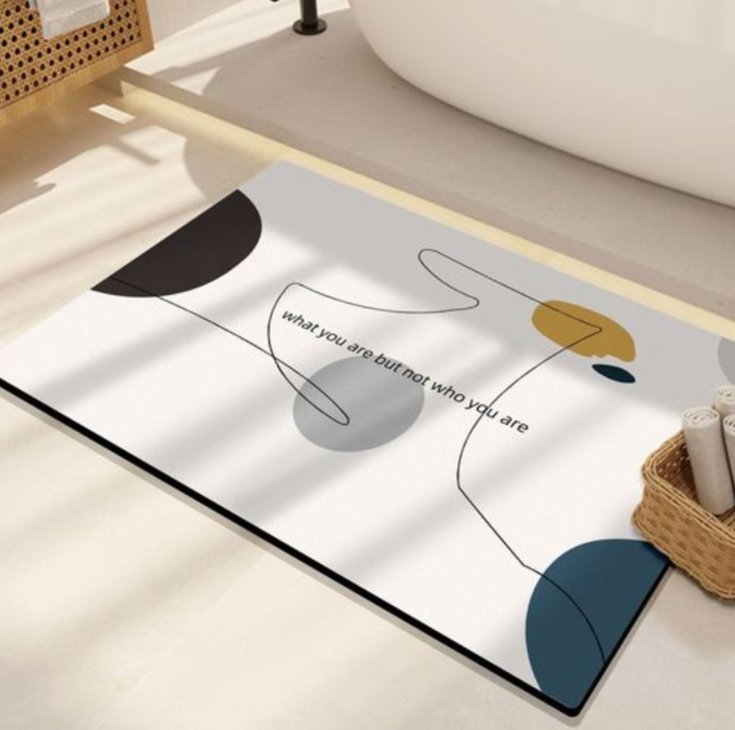 Factory Hot Sale Customized Anti-Slip Quick-Dry Diatom Mud Bath Mat