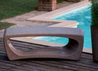 Non-led Roto Moulding Bench - Lldpe Material, 45x14x16 Inches, Beige Color | Durable Indoor/outdoor Seating For Two