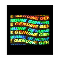 15mm X 20mm Genuine Rectangle Hologram Stickers - Multicolor Printed Design, Single Side Adhesive For Industrial Security Solutions