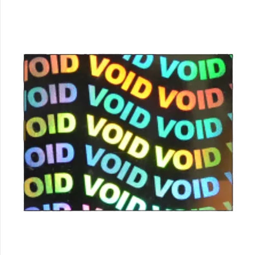 15Mm X 30Mm Rectangle Void Hologram Stickers - Color: Multicolor