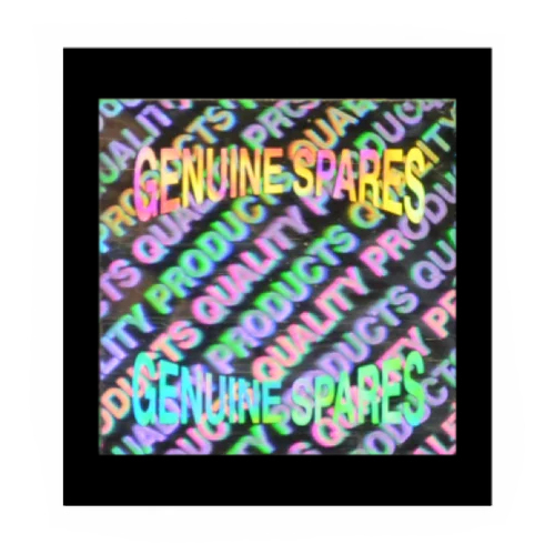 15mm x 15mm Square Genuine Spares Hologram Stickers