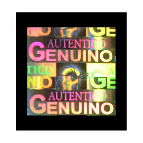 15mm x 15mm Square Genuino Autentico Hologram Stickers