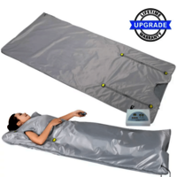 Biotronix Infrared Sauna Blanket - High Quality Pu & Waterproof Pvc, 350w Power, Touch Screen Control | Portable Body Contouring Spa Blanket, Home & Salon Use For Detoxification And Weight Loss