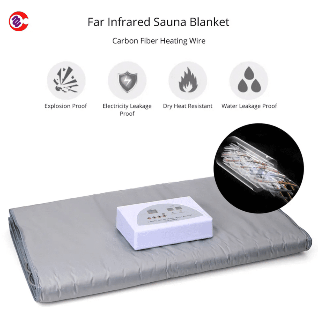 Biotronix Infrared Sauna Blanket Foldable Sauna Fitness Blanket Steam Sauna Blanket Slimming Blanket