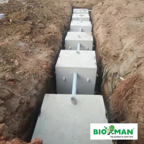 50 KLD Domestic Wastewater Treatment Plant Commercial FRP Concrete 