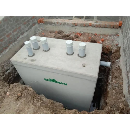 100 Kld Septic Tank Treatment Plant For Home - Material: Frp & Concrete