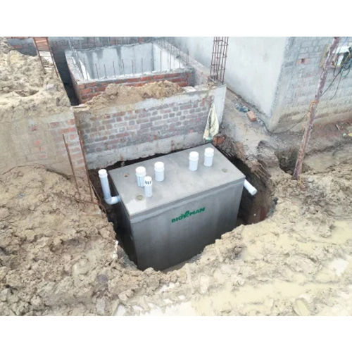 100 Kld Septic Tank Treatment Plant - Material: Frp & Concrete