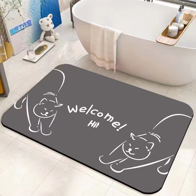 Easy Clean Modern Diatom Mud Mat Bathroom Kitchen