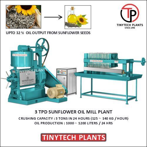 3 Tpd Sunflower Oil Mill Plant - Automatic Grade: Semi-Automatic