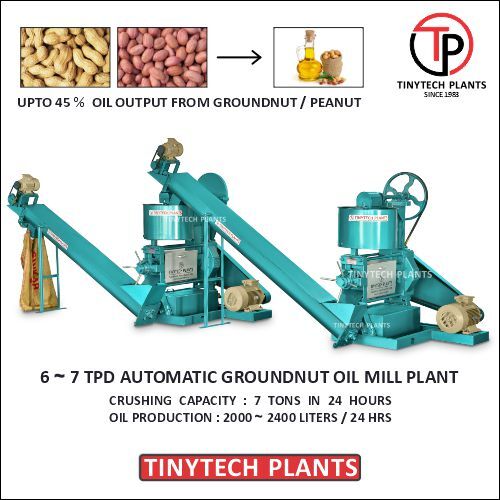 7 TPD Automatic Groundnut Oil Mill Plant