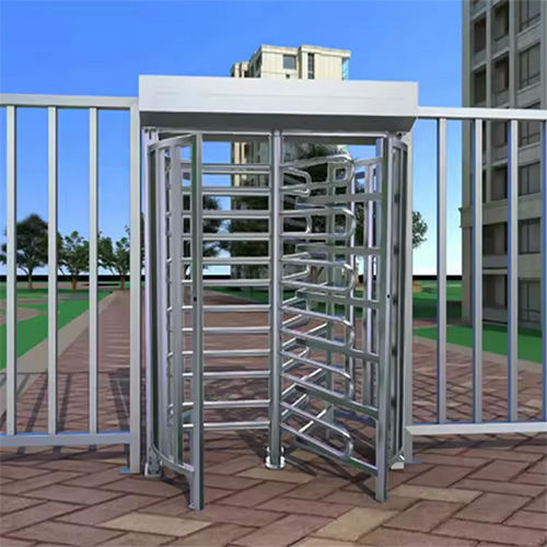 Automatic Barrier Gate Turnstile - Color: Silver