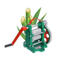 Manual Sugarcane Extraction Machine - M.s. Roller, Green Color, 1 Year Warranty