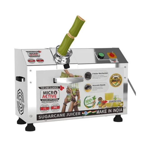 Sugarcane Juice Machine Horizontal Ss-304 1.5hp Motor Mg-2 - Color: Silver