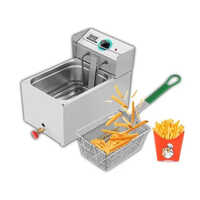 Deep Fryer - 5ltr. Capacity, Stainless Steel Construction | Electric & Gas Power Source, Ideal For Restaurants