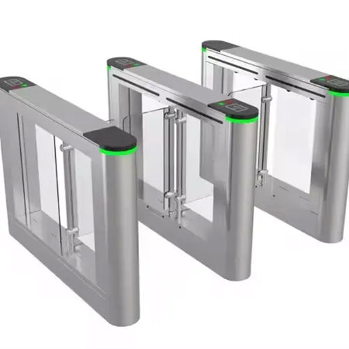 Automatic Swing Barrier Turnstile Gate - Color: Silver