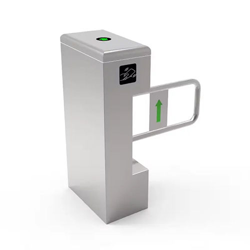 Automatic Electronic Turnstile Swing Barrier Gate - Color: Silver