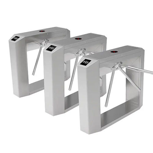 Access Control Tripod Turnstile - Color: Silver