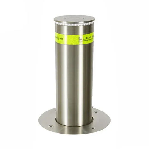 Stainless Steel Parking Bollard - Color: Silver