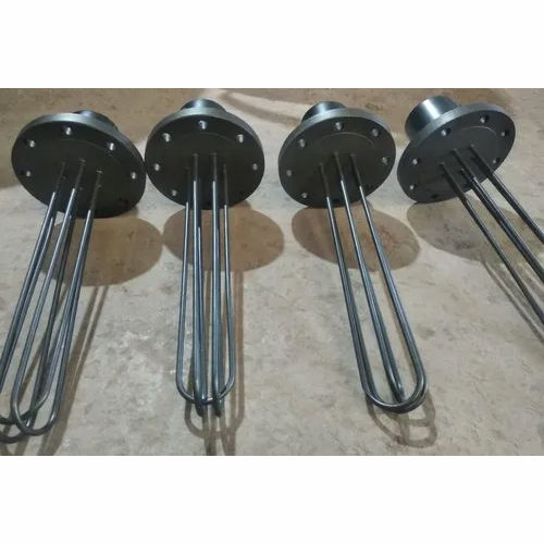 Flanged Immersion Heaters - Color: Silver