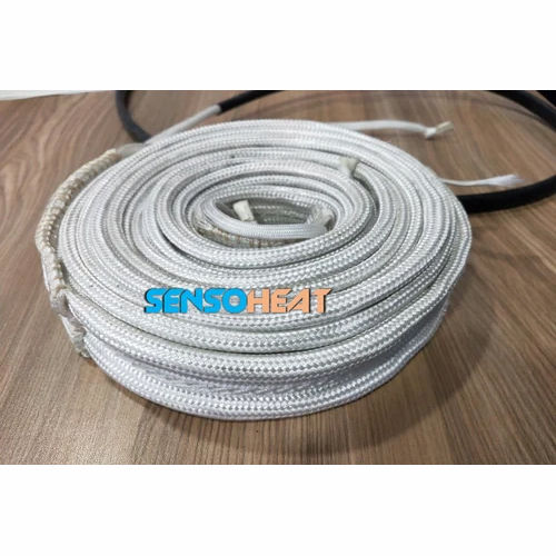 Flexible Fiberglass Heating Tape - Color: White